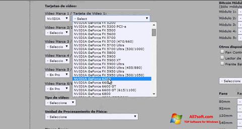 Zrzut ekranu Power Supply Calculator na Windows 7
