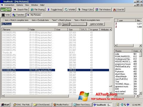 Zrzut ekranu Soulseek na Windows 7