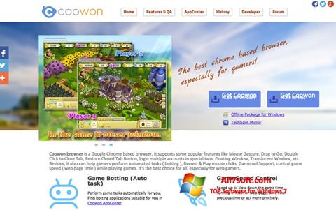 Zrzut ekranu Coowon Browser na Windows 7