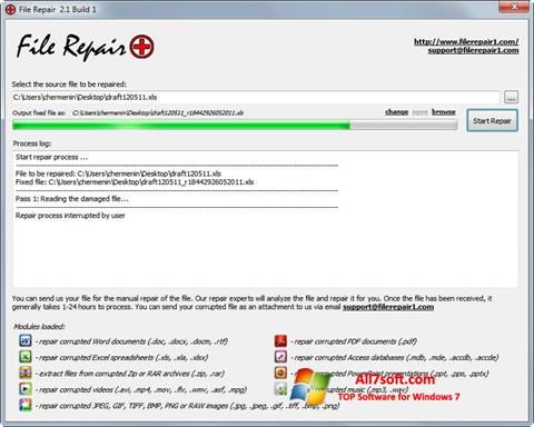 Zrzut ekranu File Repair na Windows 7