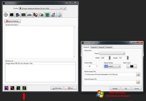 Zrzut ekranu Dxtory na Windows 7