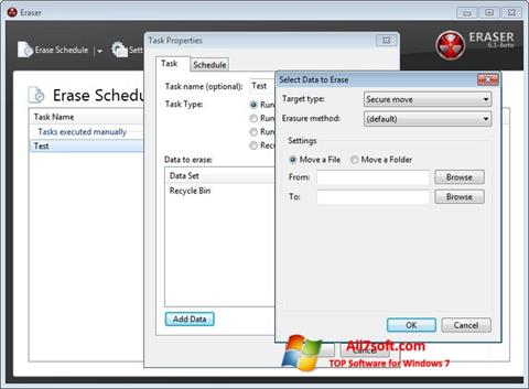 Zrzut ekranu Eraser na Windows 7