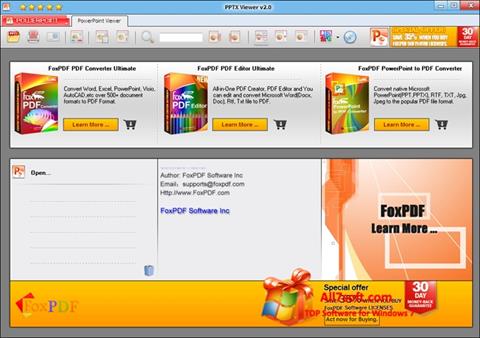 Zrzut ekranu PPTX Viewer na Windows 7