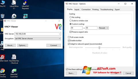 Zrzut ekranu VNC na Windows 7