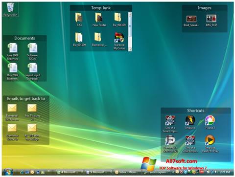 Zrzut ekranu Fences na Windows 7