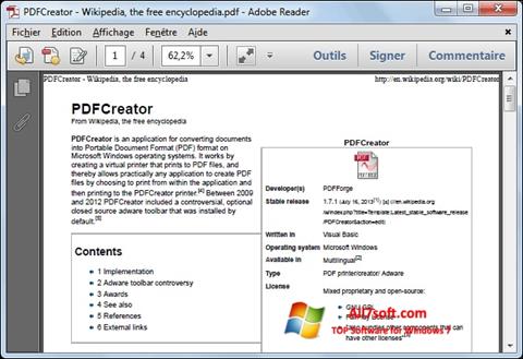 Zrzut ekranu PDFCreator na Windows 7