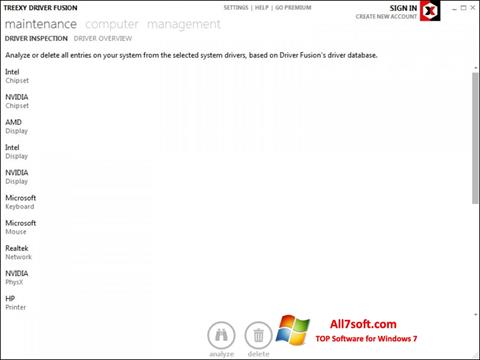 Zrzut ekranu Driver Fusion na Windows 7