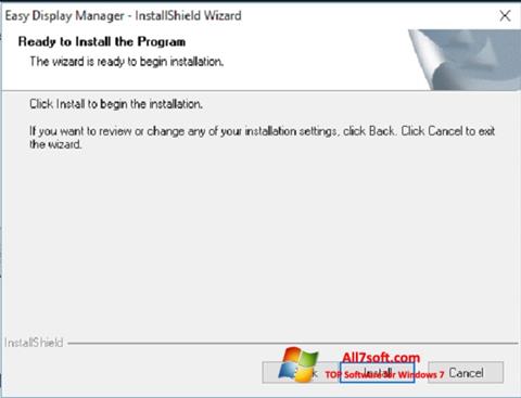 Zrzut ekranu Easy Display Manager na Windows 7