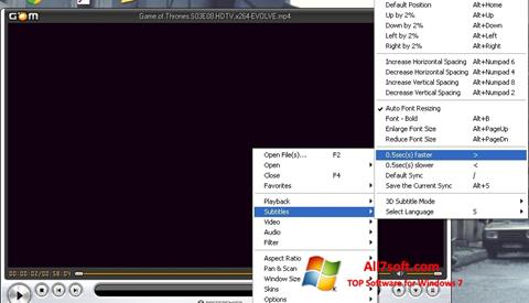 Zrzut ekranu GOM Player na Windows 7