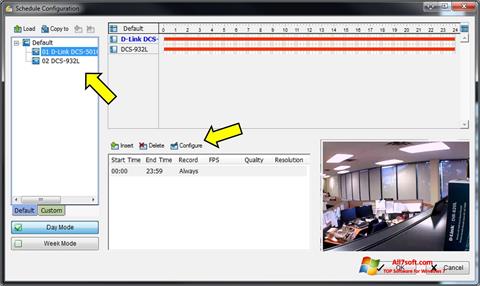 Zrzut ekranu D-ViewCam na Windows 7