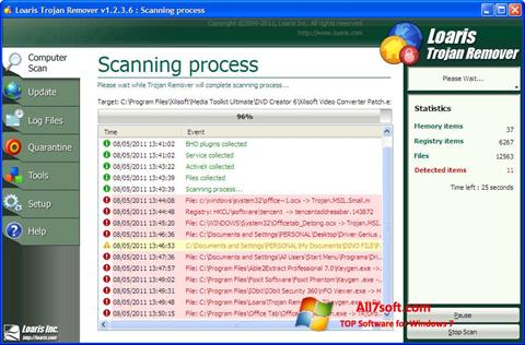 Zrzut ekranu Trojan Remover na Windows 7