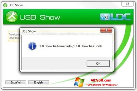 Zrzut ekranu USB Show na Windows 7