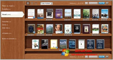 Zrzut ekranu Bookshelf na Windows 7