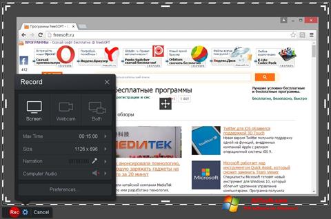 Zrzut ekranu Screencast-O-Matic na Windows 7