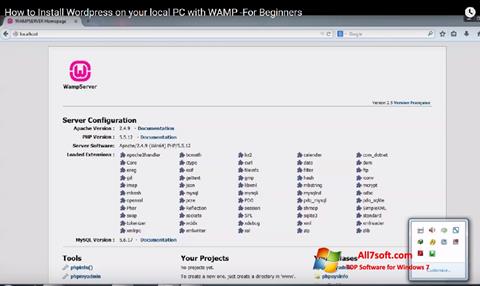 Zrzut ekranu WampServer na Windows 7