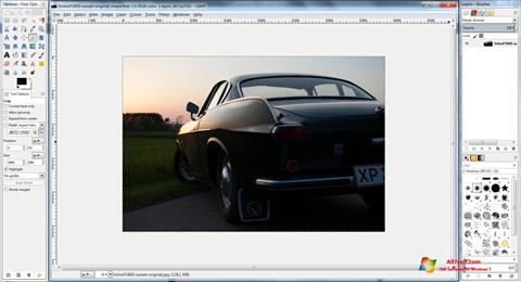 Zrzut ekranu GIMP na Windows 7