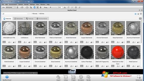 Zrzut ekranu KeyShot na Windows 7