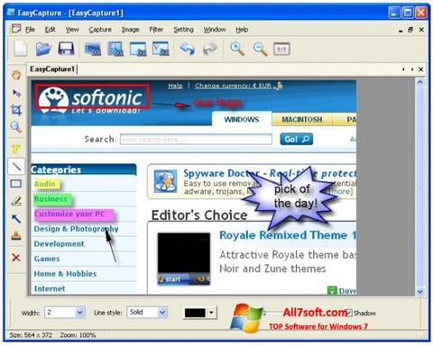 Zrzut ekranu EasyCapture na Windows 7