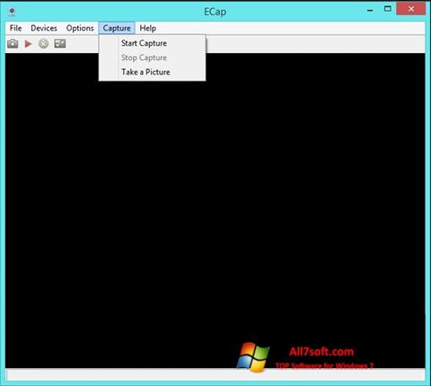 Zrzut ekranu ECap na Windows 7