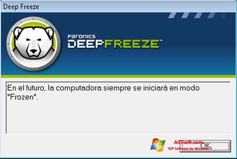 Zrzut ekranu Deep Freeze na Windows 7