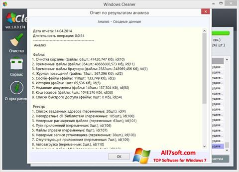 Zrzut ekranu WindowsCleaner na Windows 7