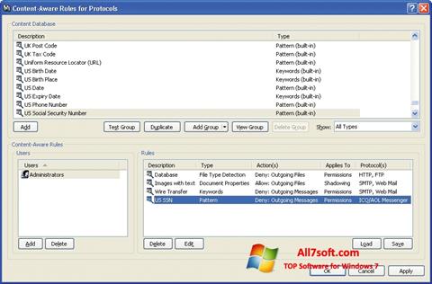 Zrzut ekranu DeviceLock na Windows 7