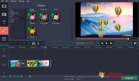 Zrzut ekranu Movavi Video Suite na Windows 7