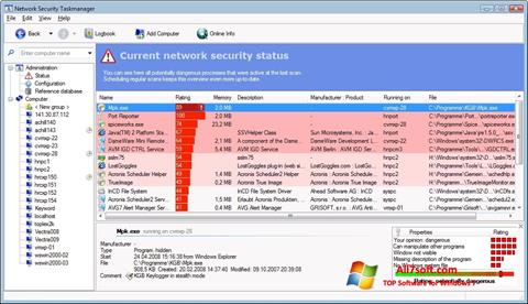Zrzut ekranu Security Task Manager na Windows 7
