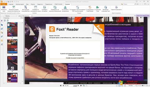Zrzut ekranu Foxit Reader na Windows 7