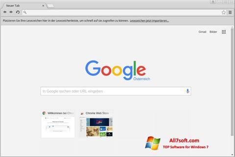 Zrzut ekranu Google Chrome na Windows 7