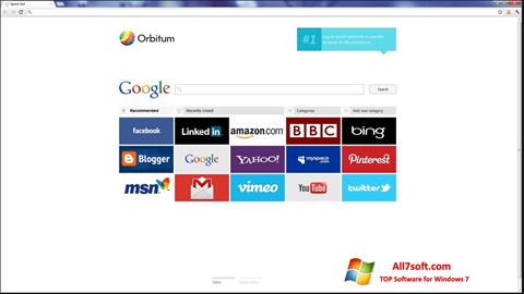 Zrzut ekranu Orbitum na Windows 7