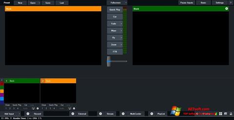 Zrzut ekranu vMix na Windows 7