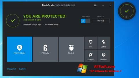 Zrzut ekranu Bitdefender na Windows 7