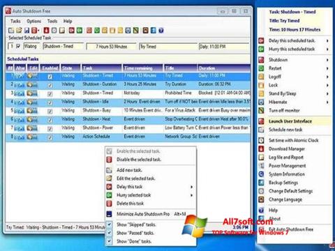 Zrzut ekranu Auto ShutDown na Windows 7