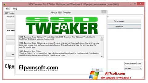 Zrzut ekranu SSD Tweaker na Windows 7