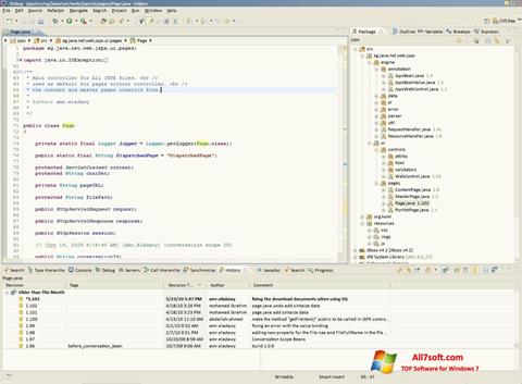 Zrzut ekranu Eclipse na Windows 7