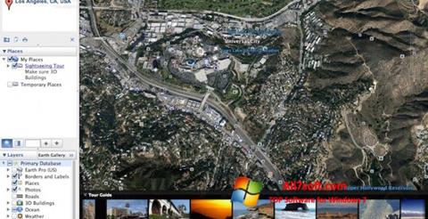 Zrzut ekranu Google Earth Pro na Windows 7