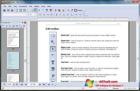 Zrzut ekranu Infix PDF Editor na Windows 7