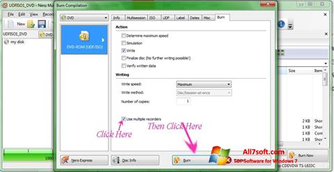 Zrzut ekranu Nero Image Drive na Windows 7