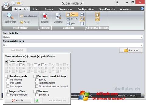 Zrzut ekranu Super Finder XT na Windows 7