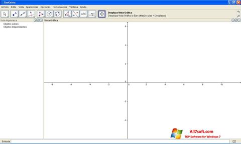 Zrzut ekranu GeoGebra na Windows 7