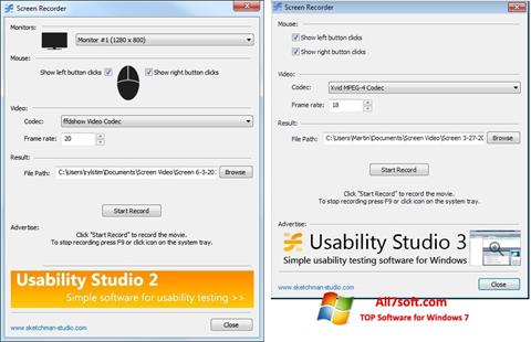 Zrzut ekranu Rylstim Screen Recorder na Windows 7