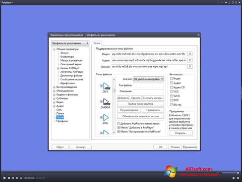 Zrzut ekranu Daum PotPlayer na Windows 7