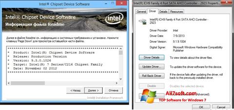 Zrzut ekranu Intel Chipset na Windows 7