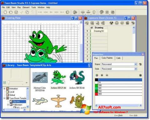 Zrzut ekranu Toon Boom Studio na Windows 7