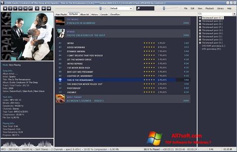 Zrzut ekranu Foobar2000 na Windows 7