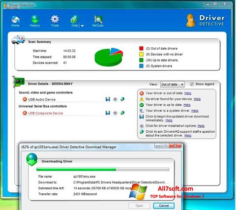 Zrzut ekranu Driver Detective na Windows 7