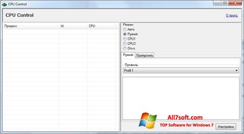 Zrzut ekranu CPU-Control na Windows 7