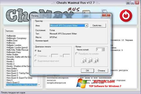 Zrzut ekranu CheMax na Windows 7