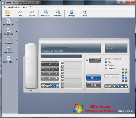 Zrzut ekranu VentaFax na Windows 7